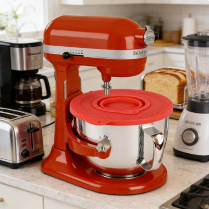 Kitchen Aid Baking Lid - Silicone Mixer Bowl Cover Compatible with