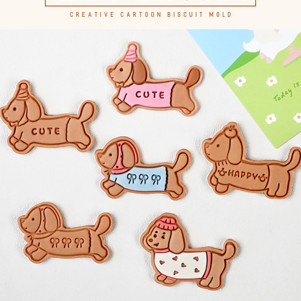 Baking Kitchen Diy - Cookie Mold Stamp Cartoon Sausage Dog