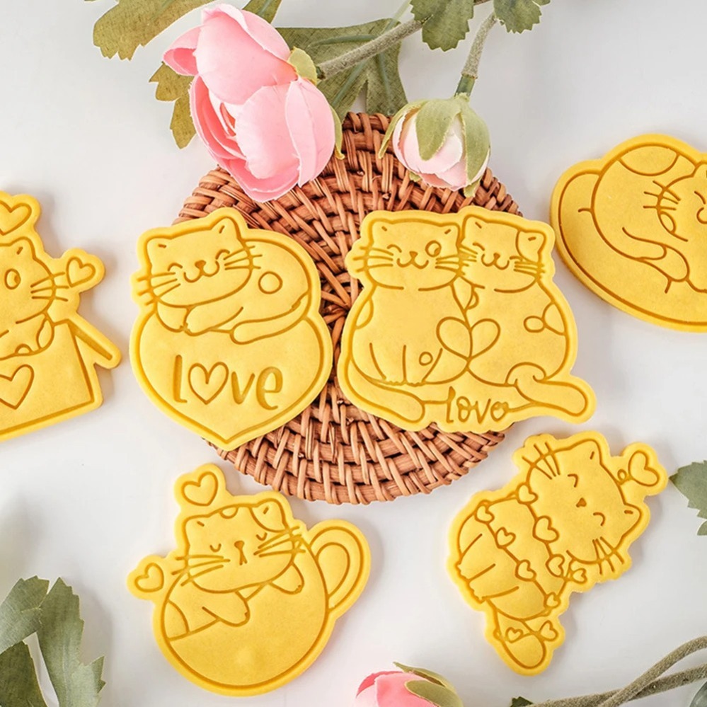 Baking Kitchen Diy - Valentine's Day Cookie Cutters Cute Cat