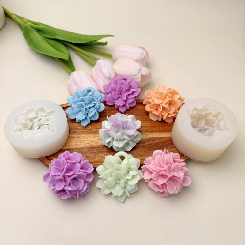 Baking Kitchen Diy - ●Hydrangea Flower Silicone Mold DIY Aromatherapy