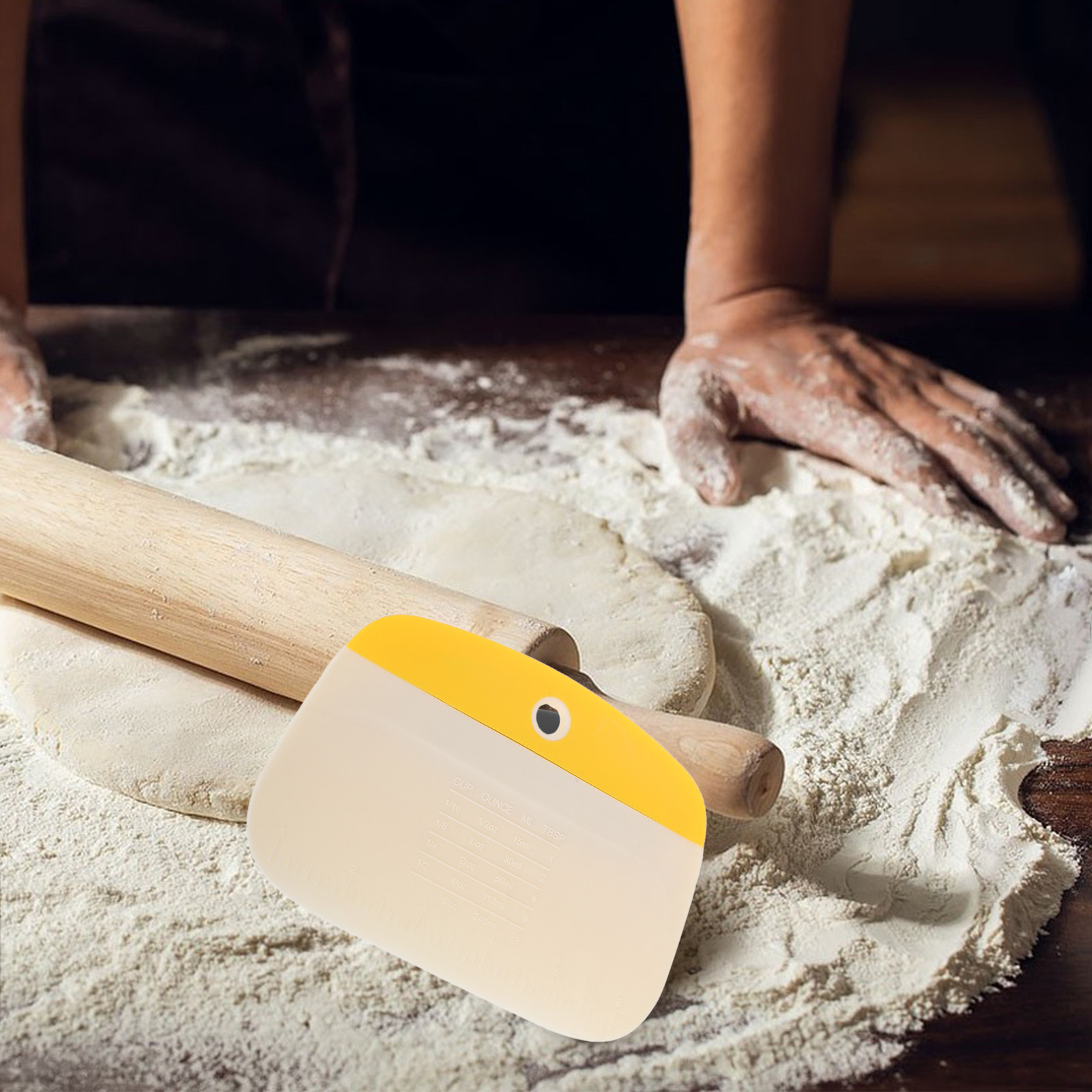 Bench Scraper Dough - 2 Pcs Baking Dough Scraper Bread