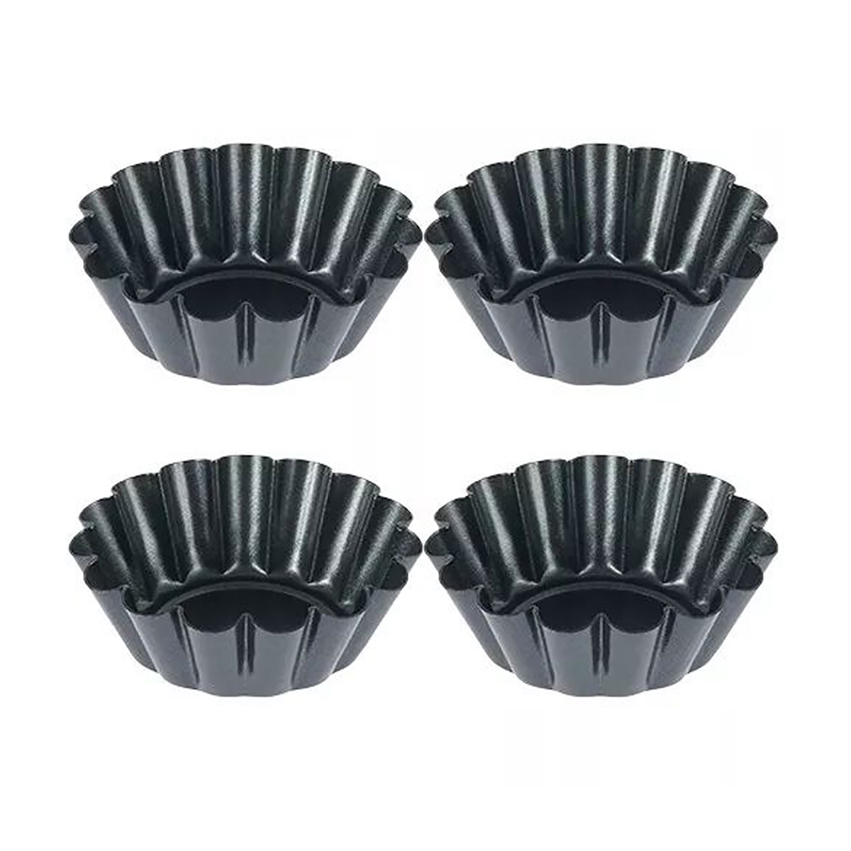 Muffin Tin Nonstick - 4PCS Mini Round Nonstick Tart Pan