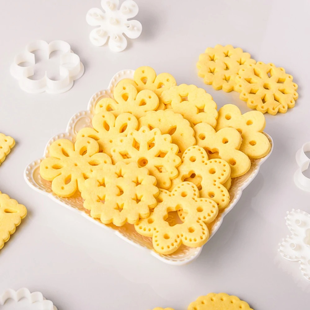 Baking Kitchen Diy - Geometric Pattern Hollow Out Cookie Mold