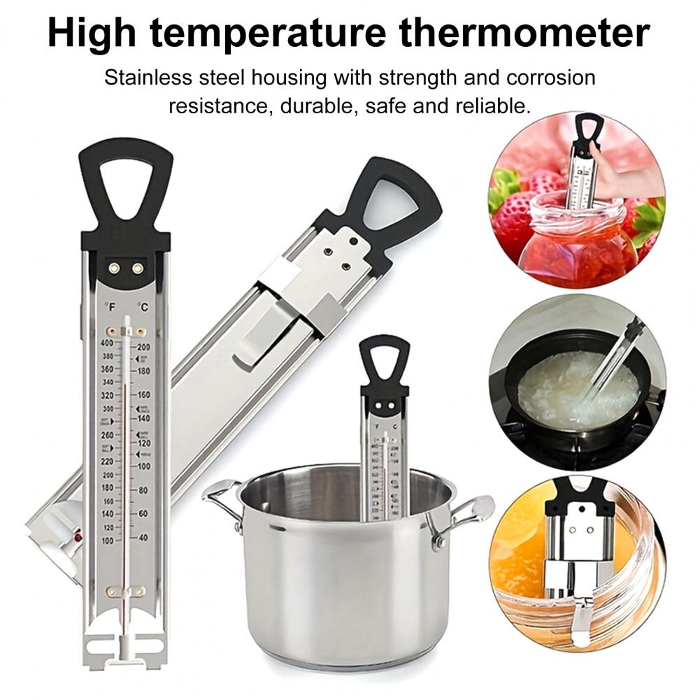 Kitchen Baking Zone - Candy Thermometer 6-Zone Stainless Steel Clip-On
