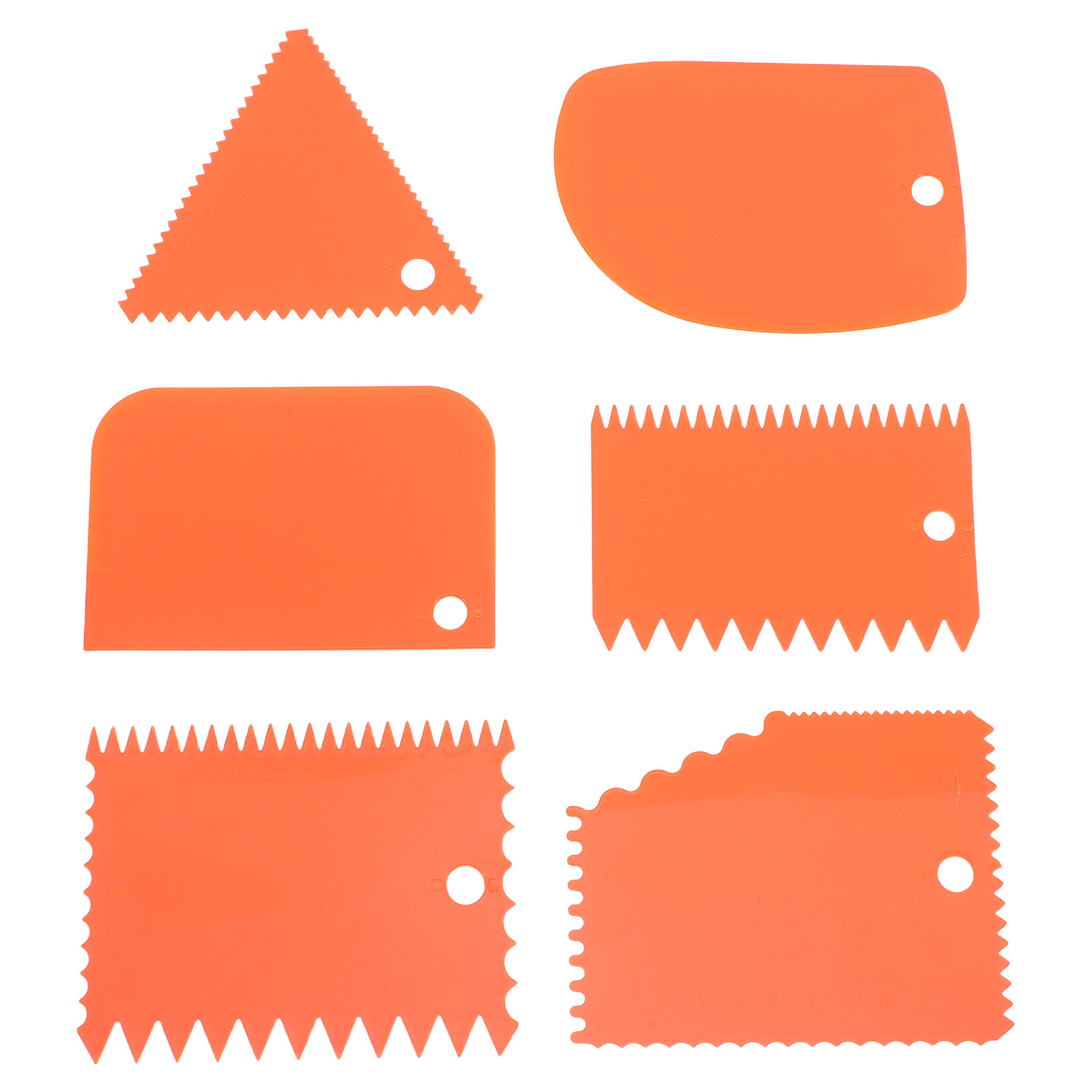 Fondant Smoother Set - 6Pcs Cake Cream Spatula Set Reusable