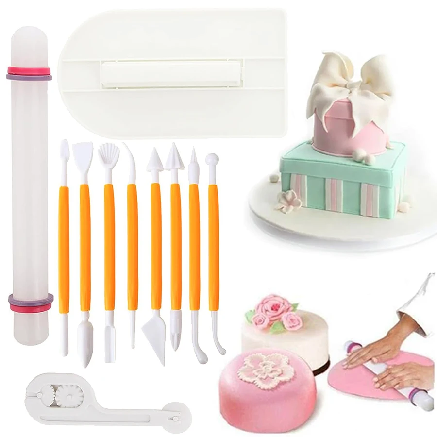 11pcs Fondant Tools Set Cake D - Fondant Smoother Set 评论和价格