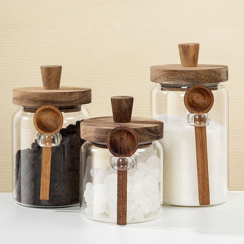Clear Glass Candy Snack Jar wi - Kitchen Bank 评论和价格