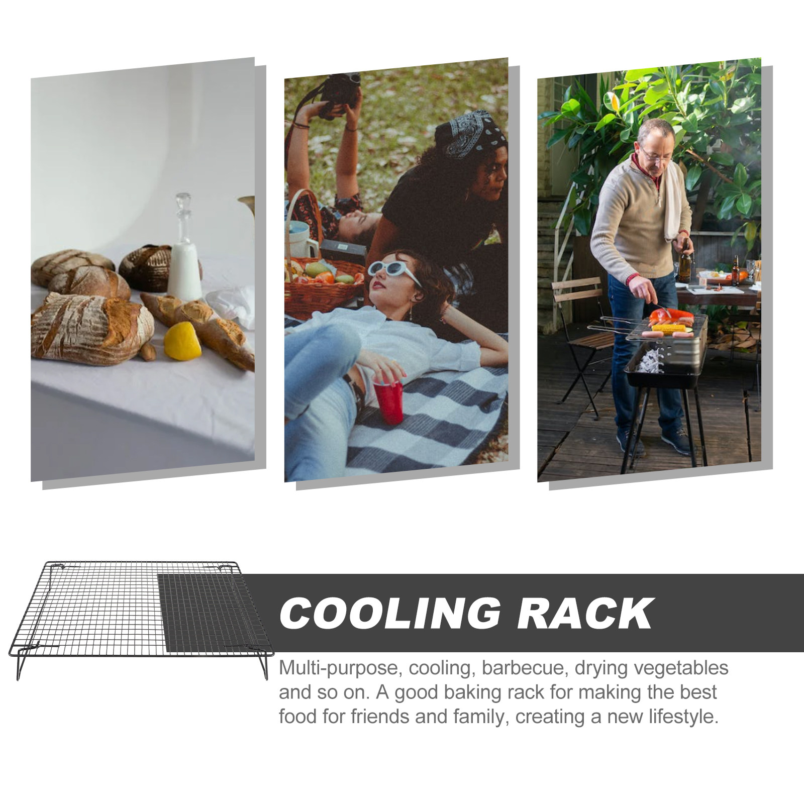 Thick Carbon Steel Cooling Rac - Cooling Rack Wire 评论和价格