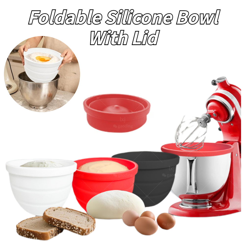 Foldable Silicone Bowl With Li - Kitchen Aid Baking Lid 评论和价格