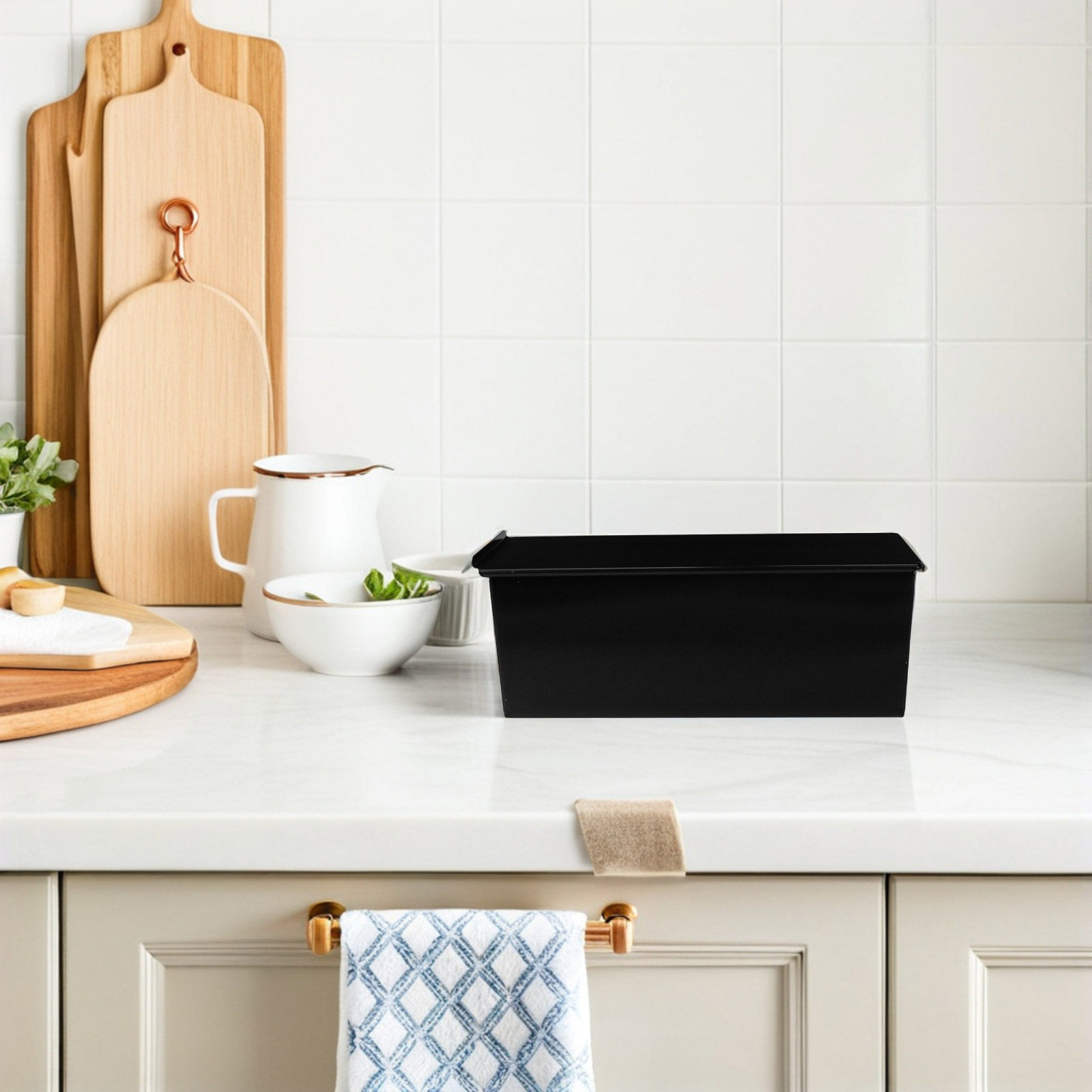 1Pcs Black Loaf Pan with Lid N - Kitchen Oven Baking Pans 评论和价格