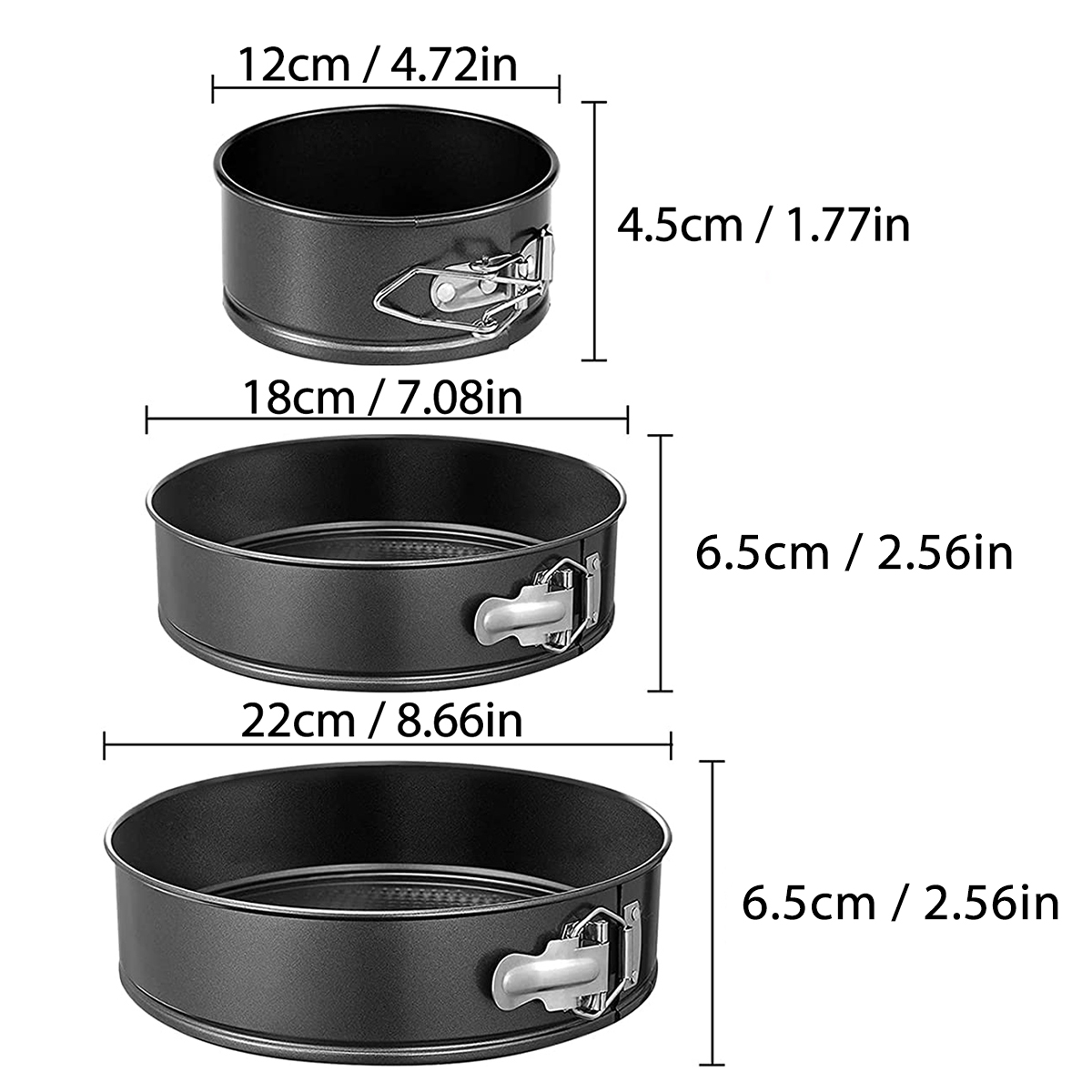 1PC, 3PCS Cake Pan Set, Round  - Kitchen And Baking Equipment 评论和价格