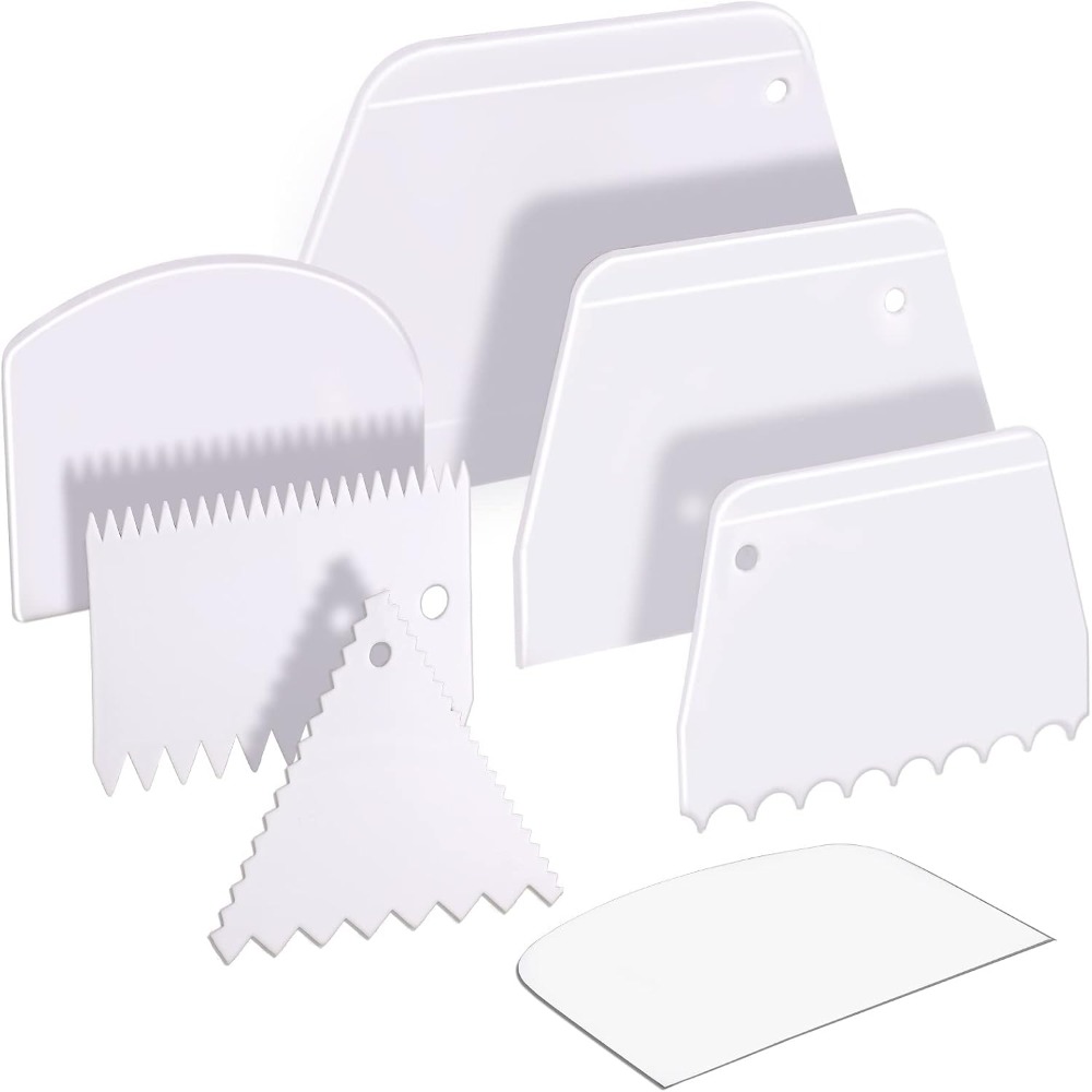 7 Pcs Kitchen Dough Scraper an - Bench Scraper Dough 评论和价格