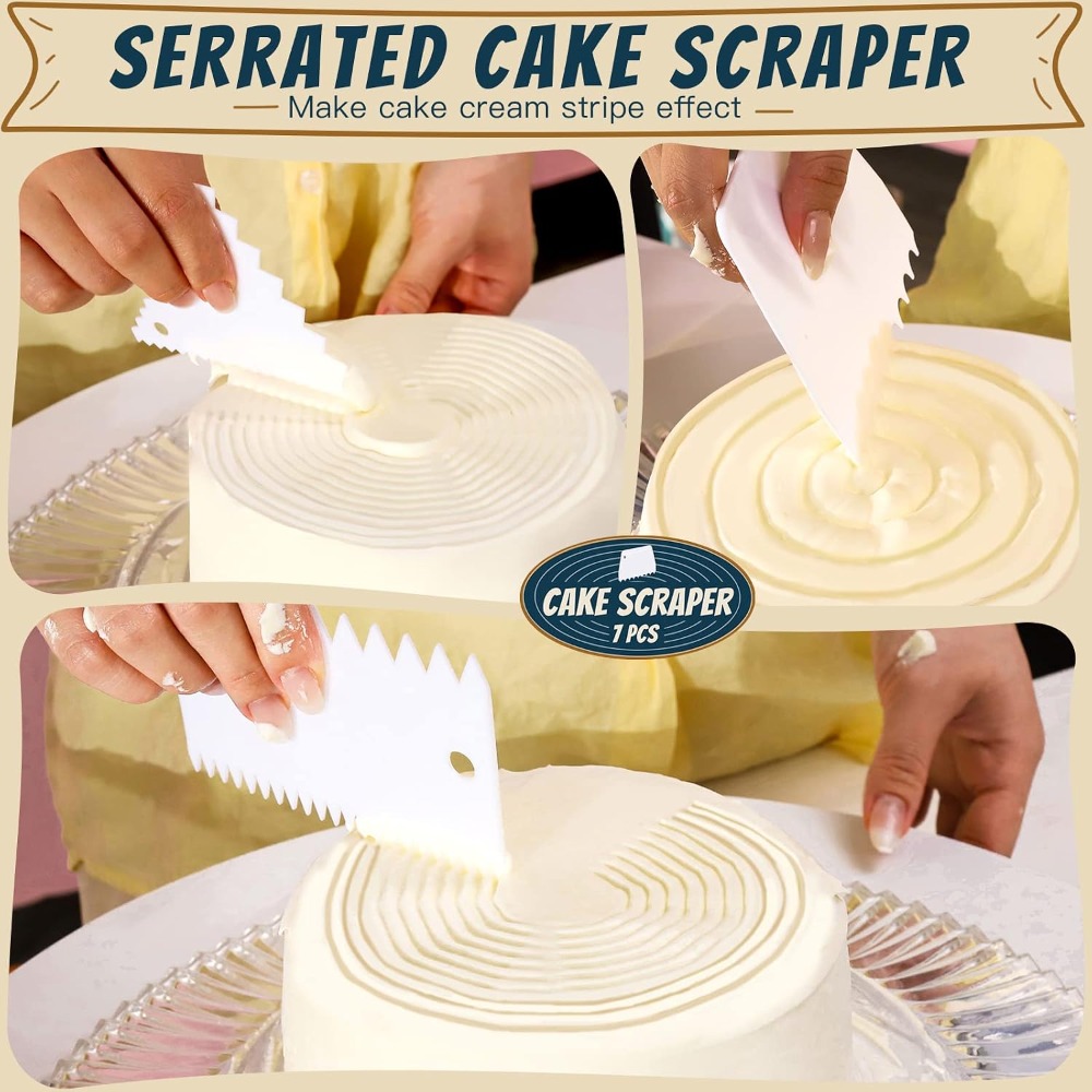 7 Pcs Kitchen Dough Scraper an - Bench Scraper Dough 评论和价格