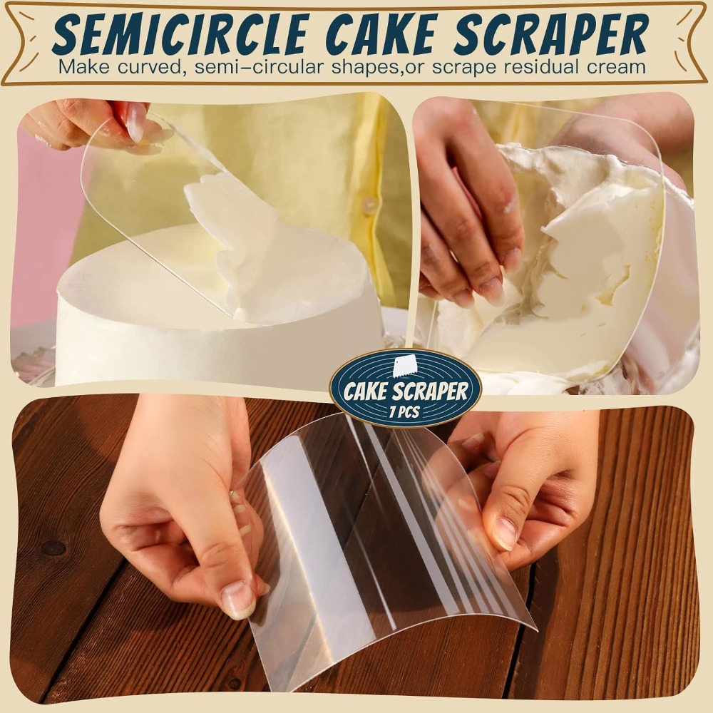 7 Pcs Kitchen Dough Scraper an - Bench Scraper Dough 评论和价格