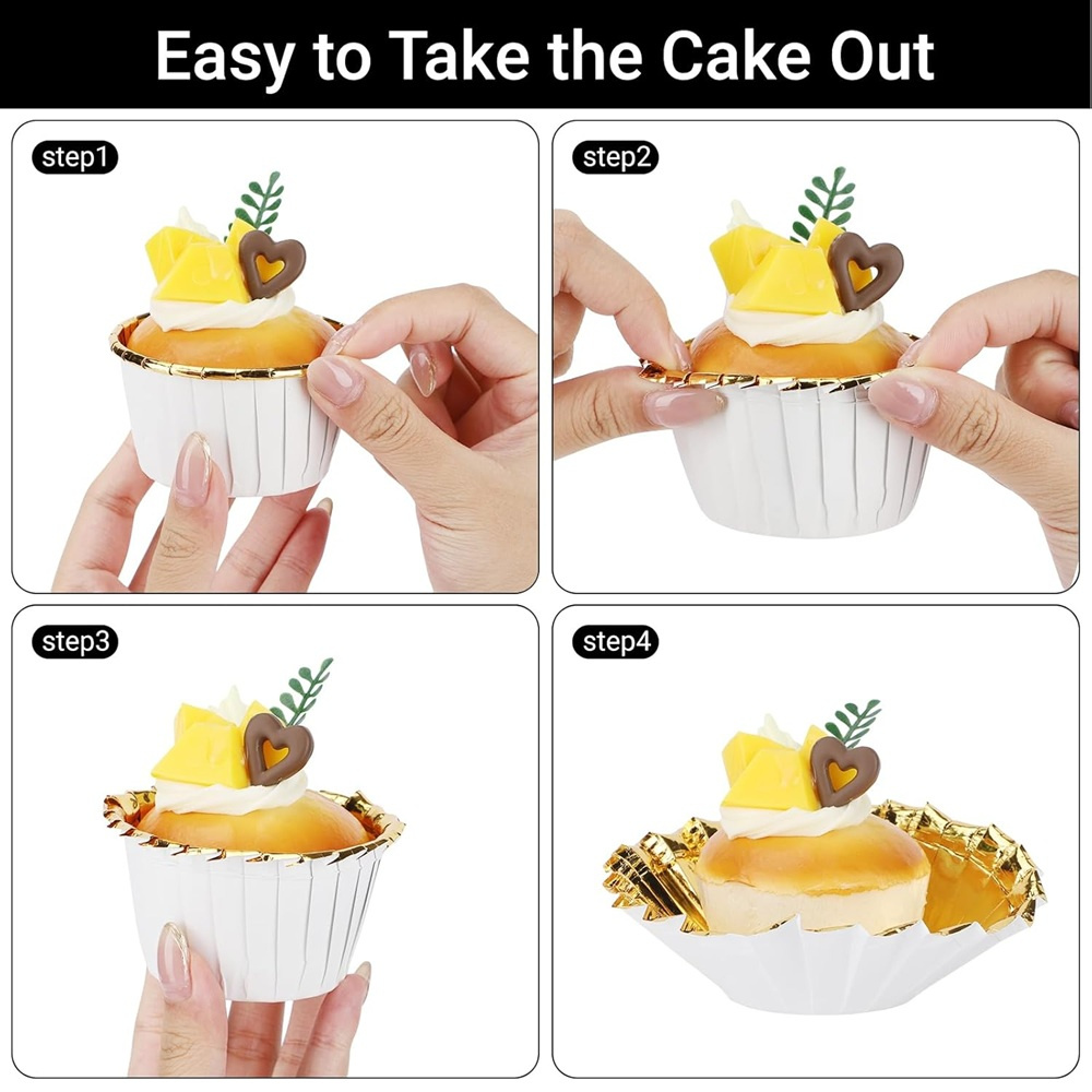 50 pcs Muffins Cup Paper Cupca - Baking Kitchen Diy 评论和价格