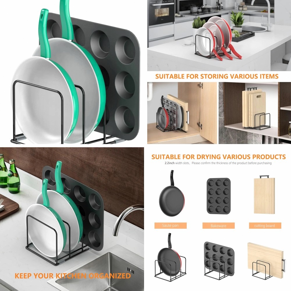 Pan Organizer for Kitchen Cabi - Kitchen Cabinet Baking Organizer 评论和价格