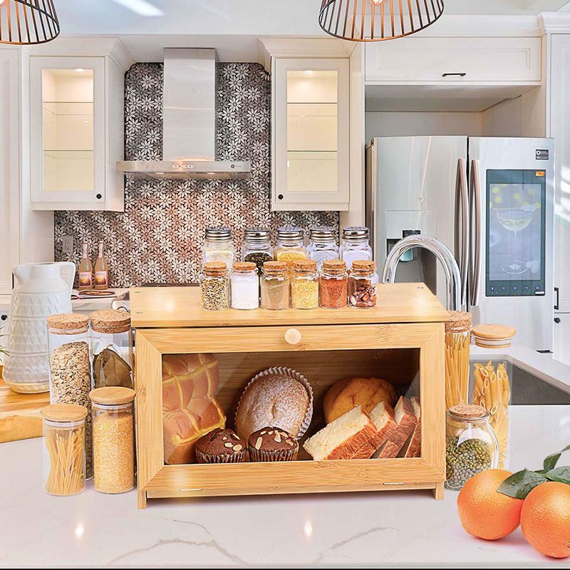 Bread Storage Display Cabinet  - Kitchen Cabinet Baking Organizer 评论和价格