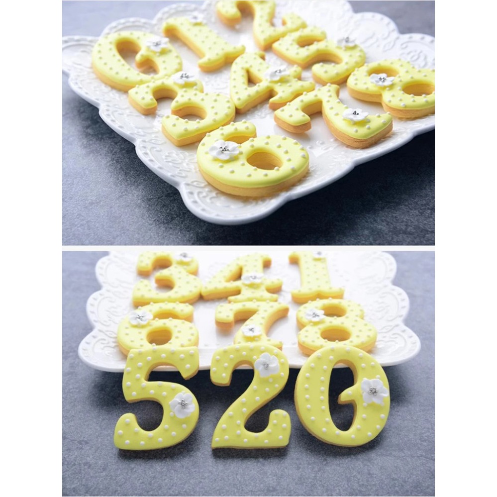Numbers Cookie Cutters Biscuit - Baking Kitchen Diy 评论和价格