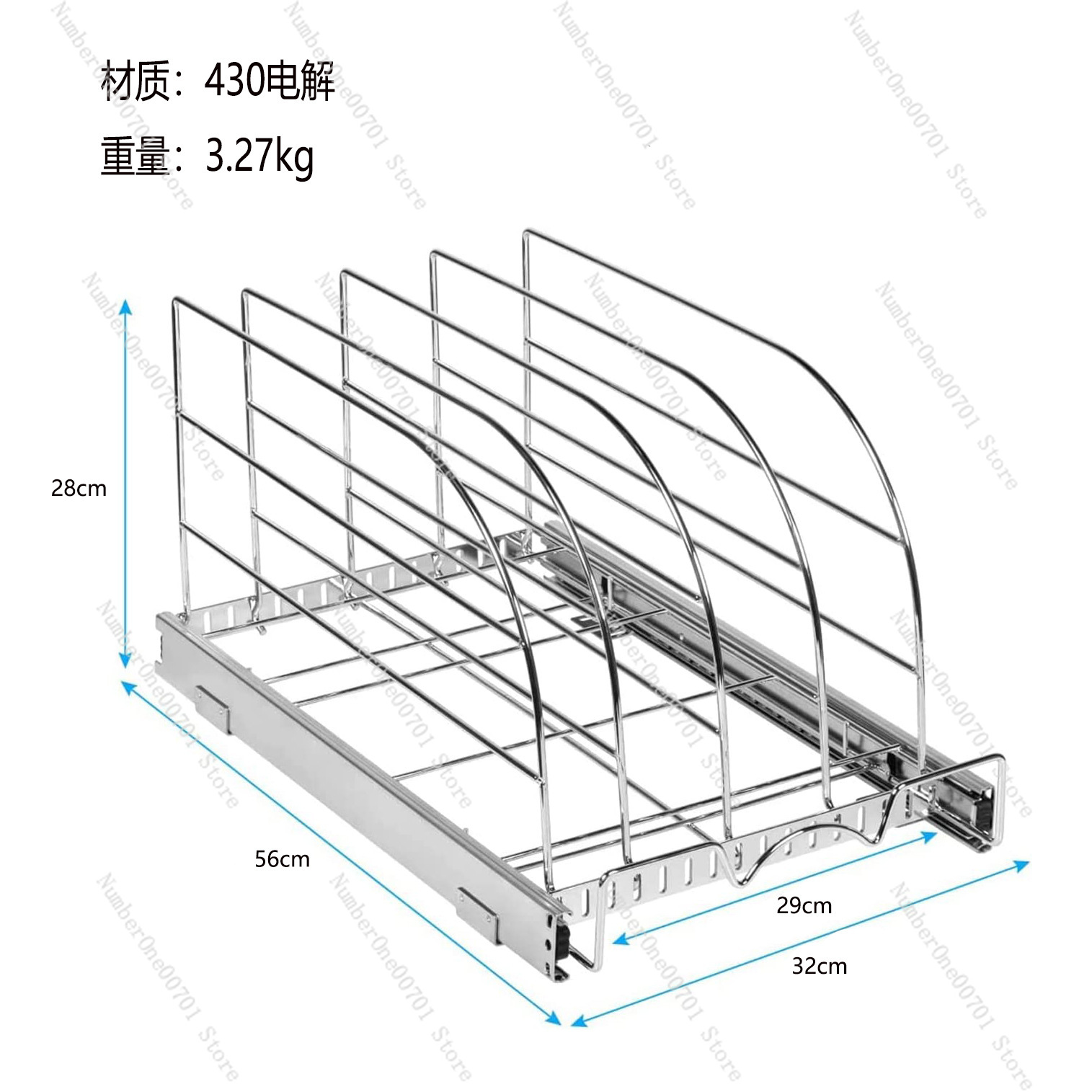 Slide-Out Kitchen Cabinet Orga - Kitchen Cabinet Baking Organizer 评论和价格