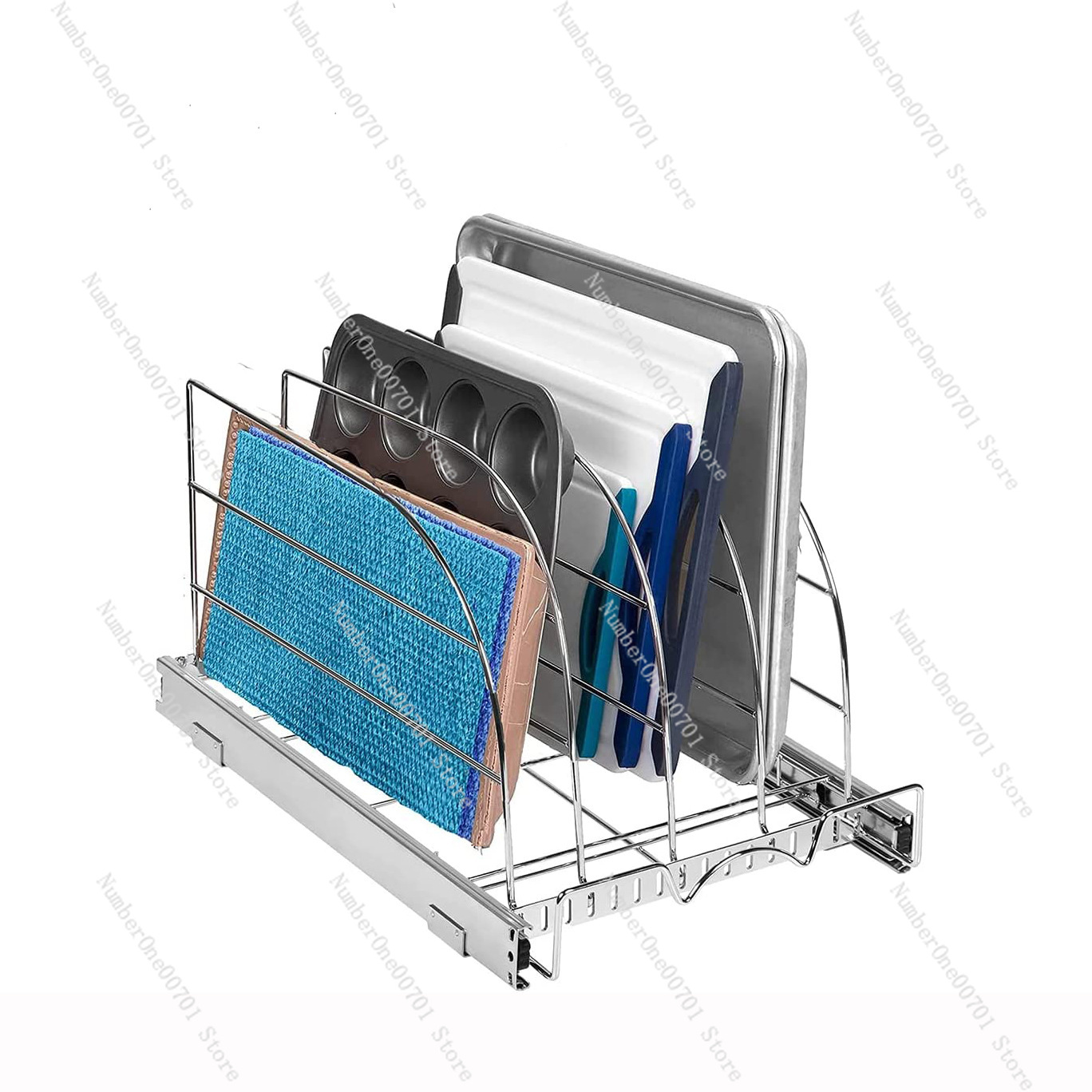 Slide-Out Kitchen Cabinet Orga - Kitchen Cabinet Baking Organizer 评论和价格