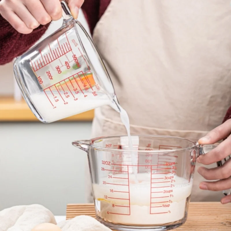 2/4 Cup Glass Measuring Cup Fo - Kitchen Baking Essentials 评论和价格