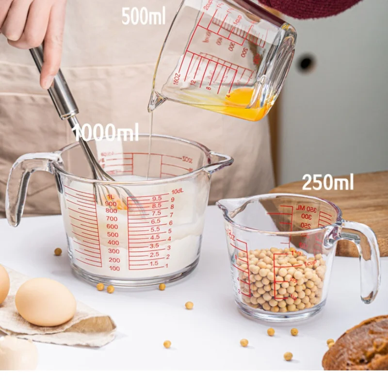 2/4 Cup Glass Measuring Cup Fo - Kitchen Baking Essentials 评论和价格