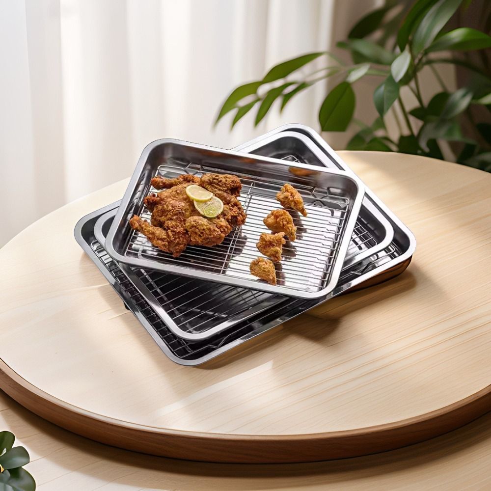 Portable Non-Stick Stainless S - Kitchen Oven Baking Pans 评论和价格