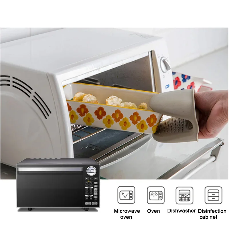 Ceramic Baking Dish Roasting L - Kitchen Oven Baking Pans 评论和价格
