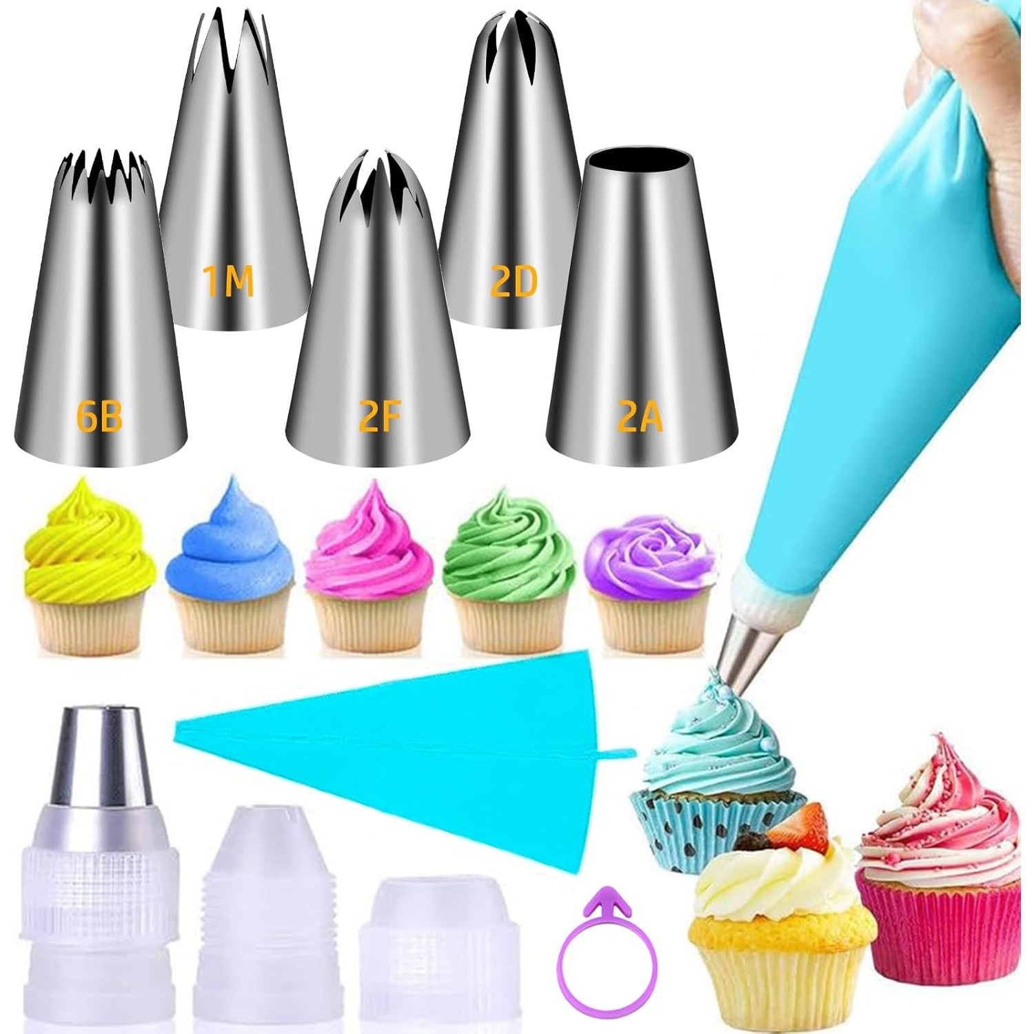 Large Piping Tips Set, Stainle - Kitchen And Baking Equipment 评论和价格