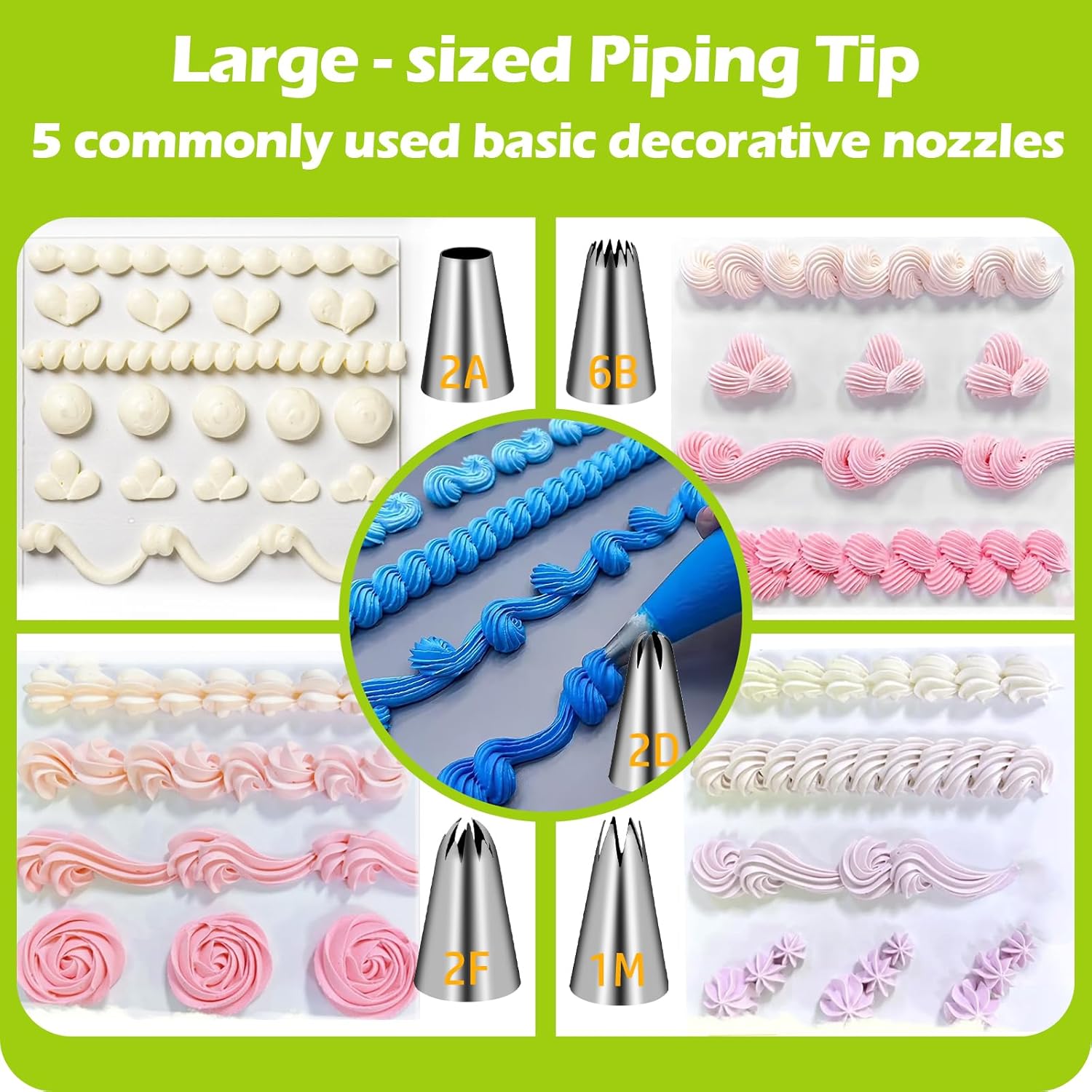 Large Piping Tips Set, Stainle - Kitchen And Baking Equipment 评论和价格