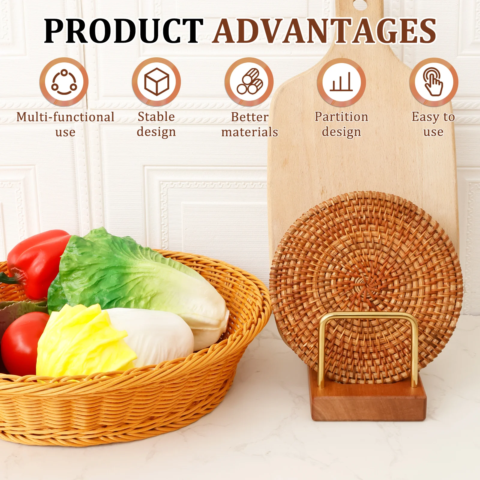 Pot Lid Rack Cutting Board Org - Kitchen Cabinet Baking Organizer 评论和价格