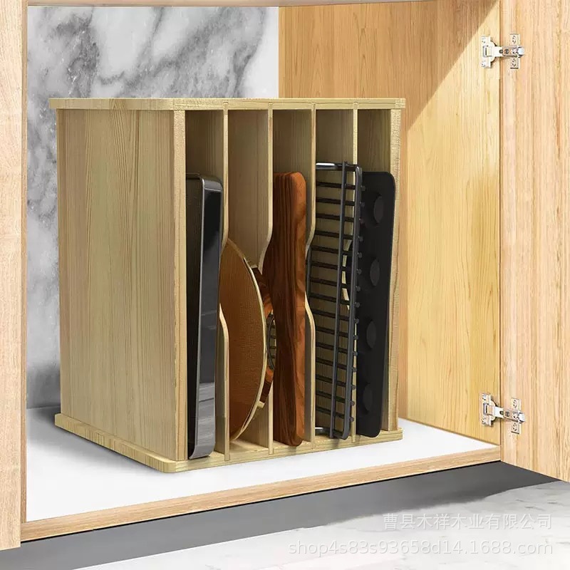 Solid wood kitchen storage rac - Kitchen Cabinet Baking Organizer 评论和价格