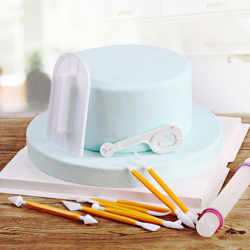 11pcs/set Baking Tools Cake Sc - Fondant Smoother Set 评论和价格