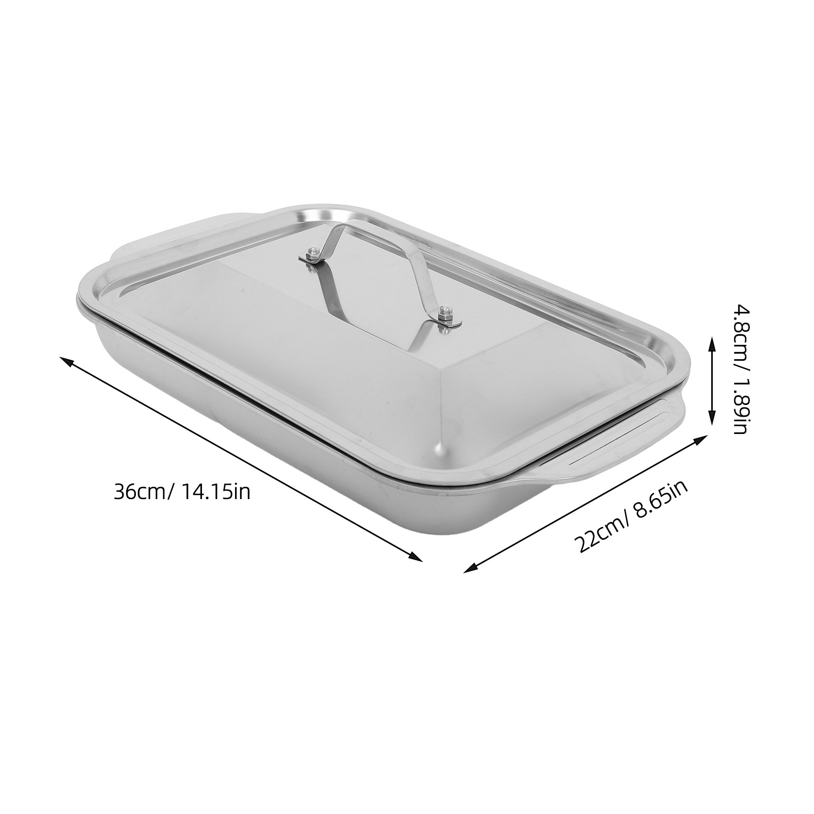 Stainless Steel Rectangular Gr - Kitchen Oven Baking Pans 评论和价格