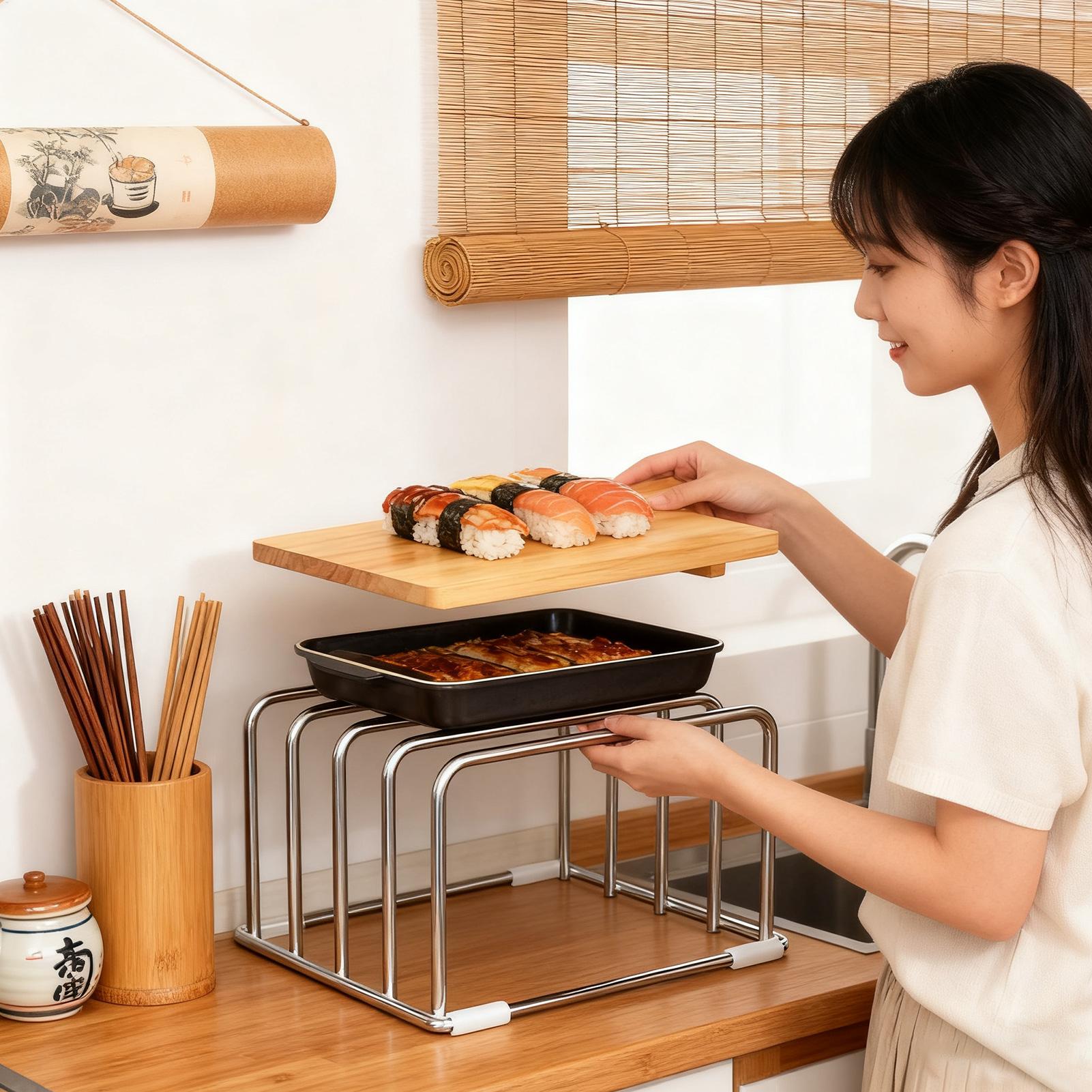 Vegetable Cutting Board Storag - Kitchen Cabinet Baking Organizer 评论和价格