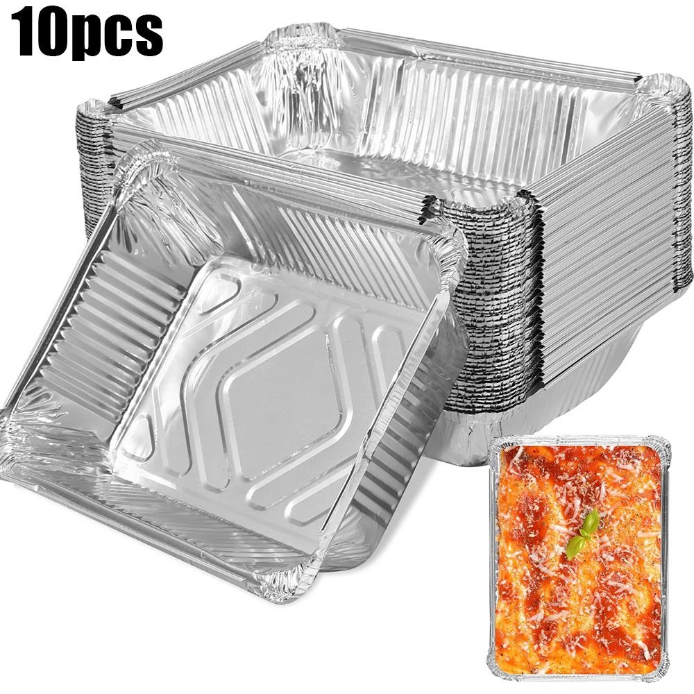 10PCS Disposable Aluminum Foil - Kitchen Oven Baking Pans 评论和价格