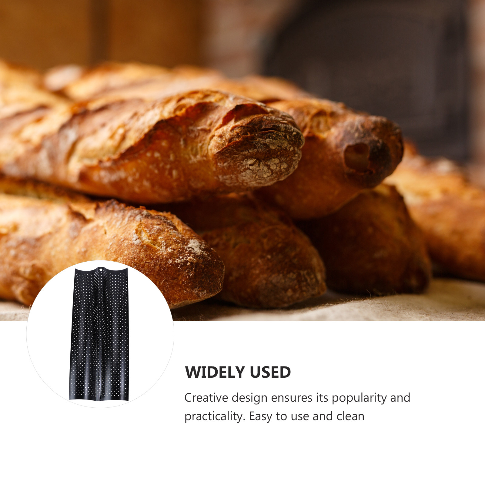 2-Slot French Bread Baking Mou - Kitchen Baking Tray 评论和价格