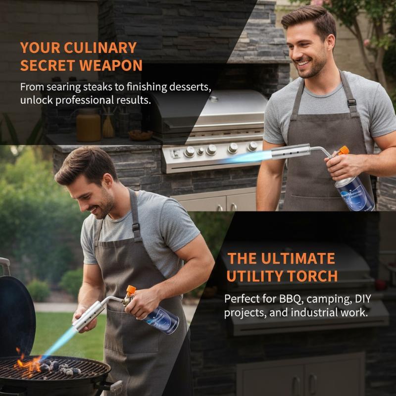 Butane Gas Torch Adjustable Co - Kitchen Baking Torch 评论和价格