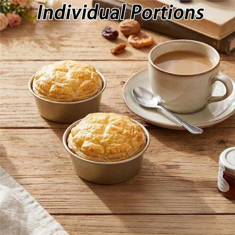 ABLN-Mini Pie Pans 8-Pack, 4-I - Muffin Tin Nonstick 评论和价格