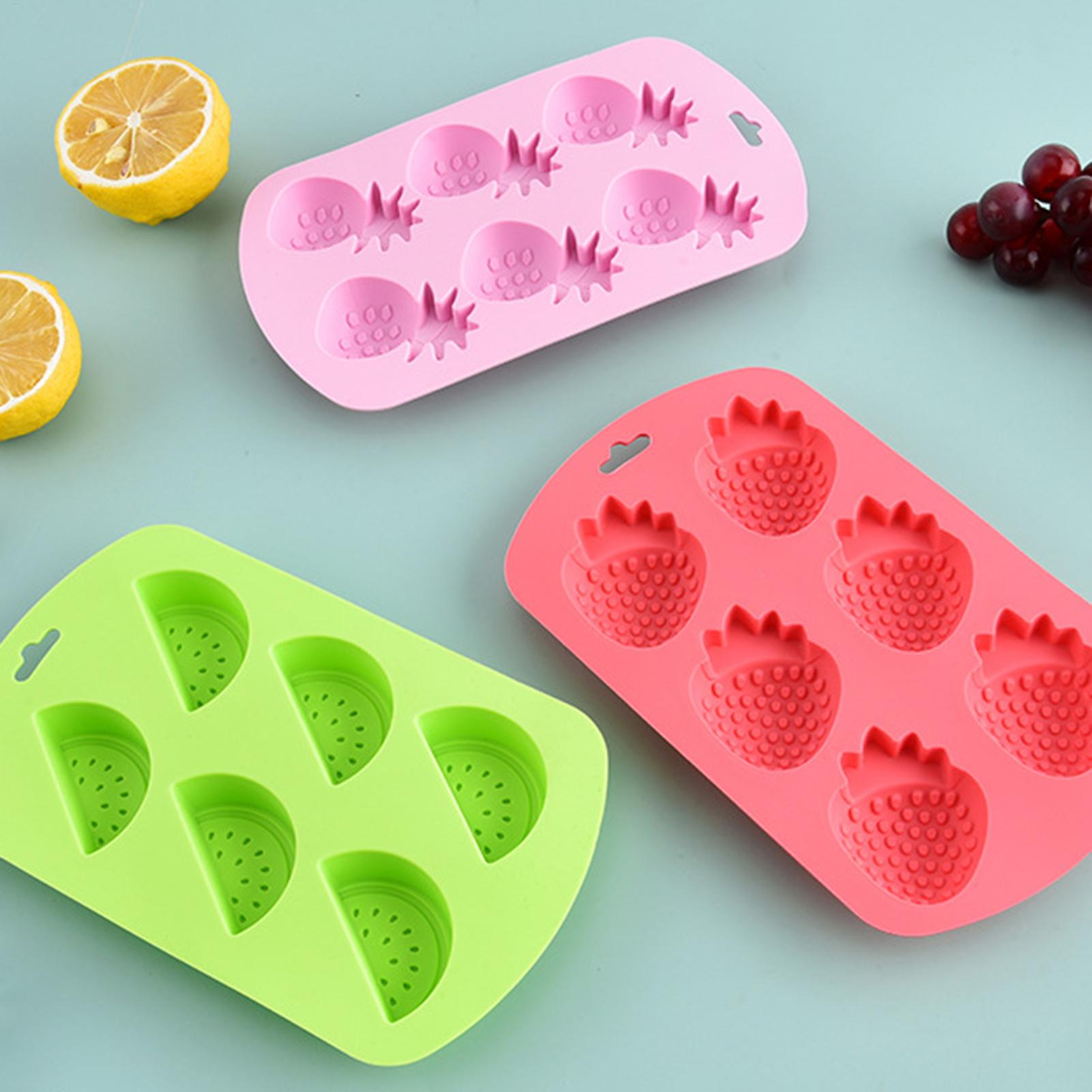 6 Cavity Fruit Shaped Silicone - Baking Kitchen Diy 评论和价格