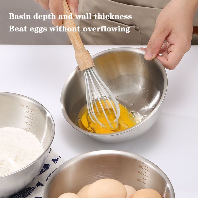 1PC Stainless Steel Bowl Set W - Kitchen Baking Essentials 评论和价格