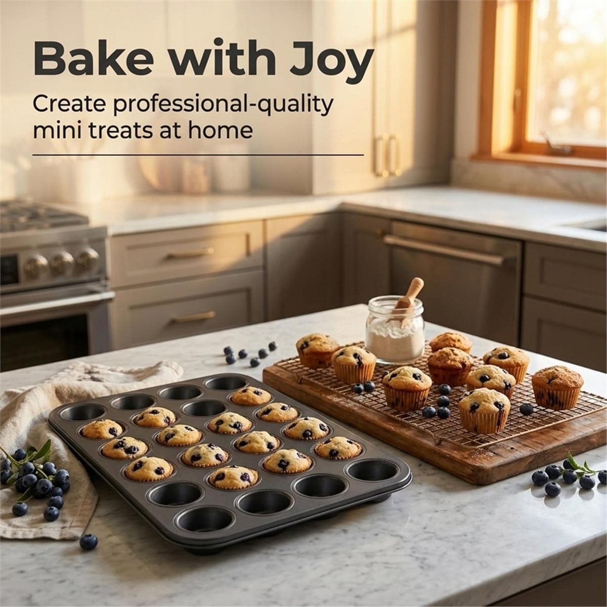 Mini Muffin Pan with Cupcake L - Muffin Tin Nonstick 评论和价格