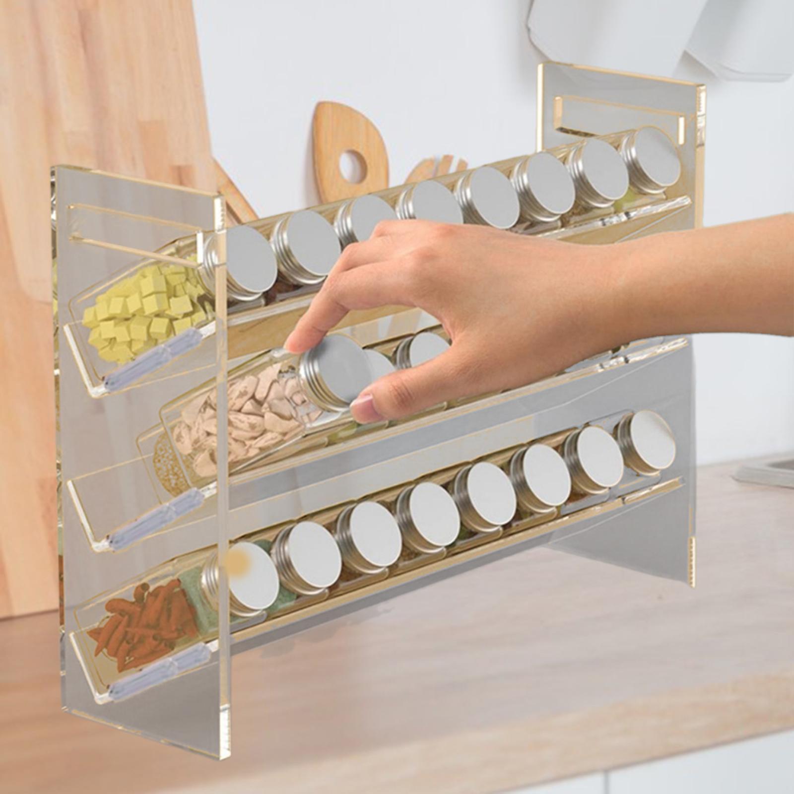 Acrylic Spice Rack Dessert She - Kitchen Cabinet Baking Organizer 评论和价格