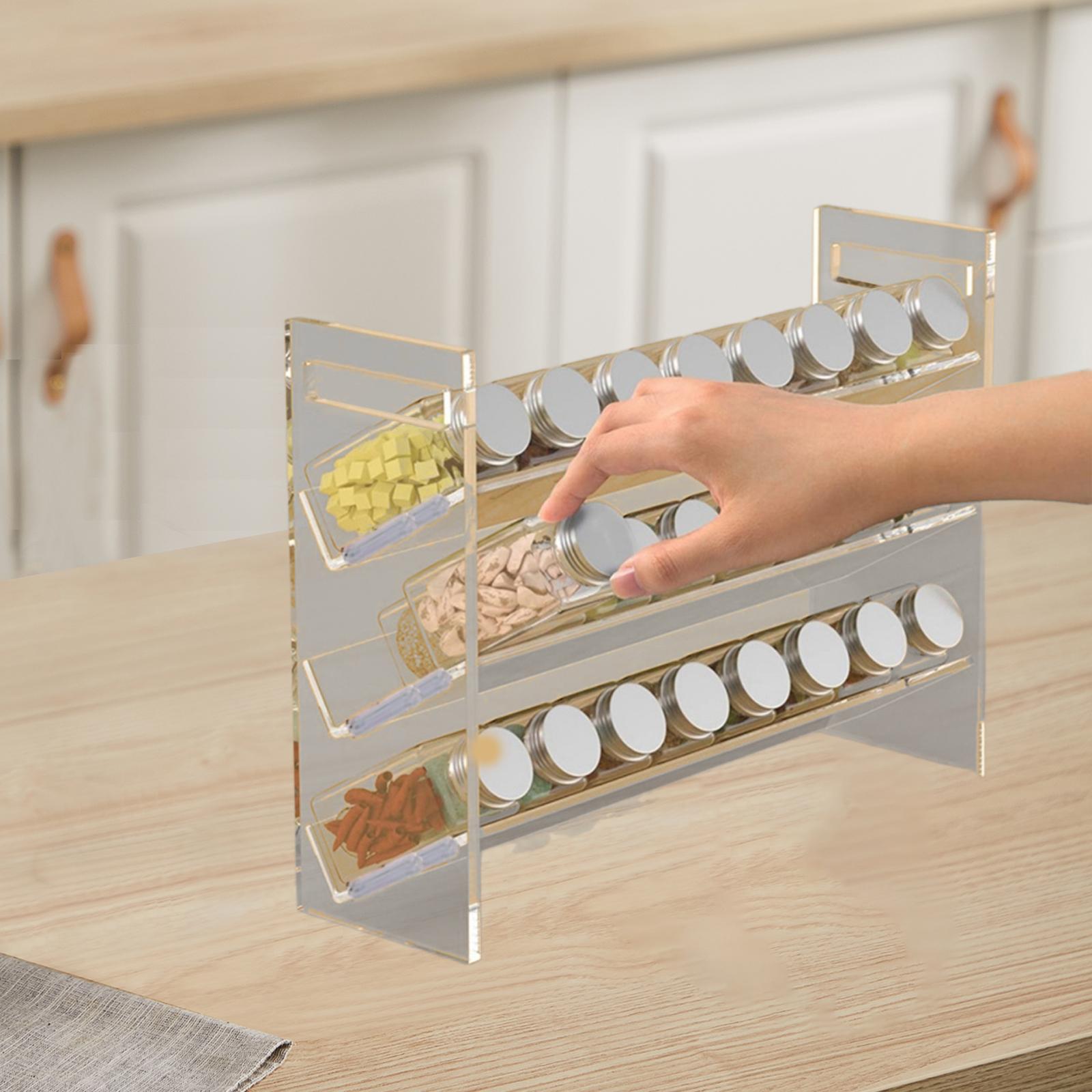 Acrylic Spice Rack Dessert She - Kitchen Cabinet Baking Organizer 评论和价格