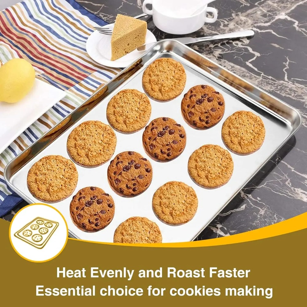 Stainless Steel Baking Sheet w - Cooling Rack Wire 评论和价格