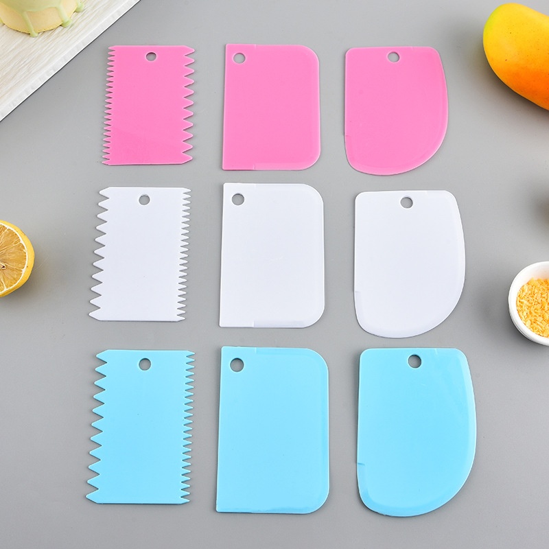 3PCS/Lot Cream Scraper Smoothe - Fondant Smoother Set 评论和价格