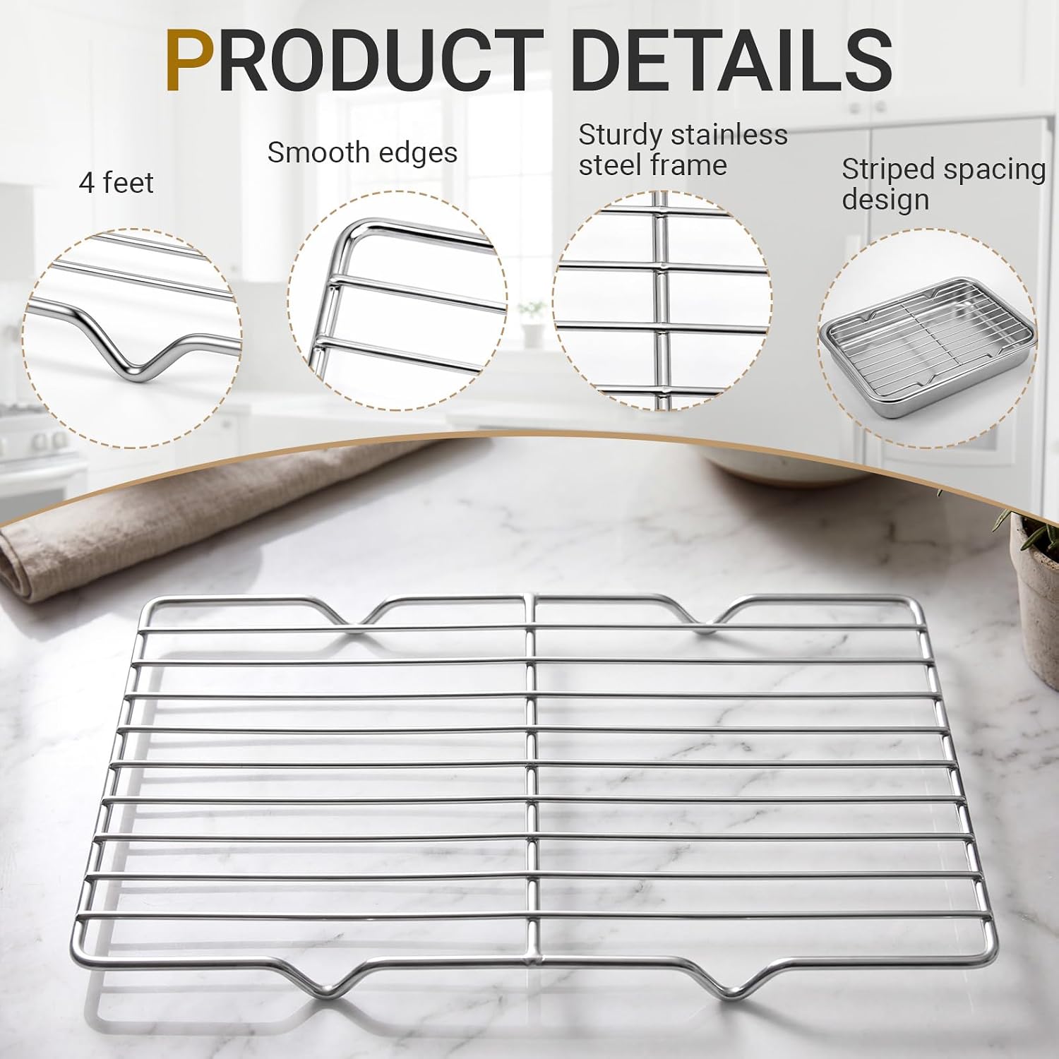 2 Pack Cooling Racks, 5L x 10. - Cooling Rack Wire 评论和价格