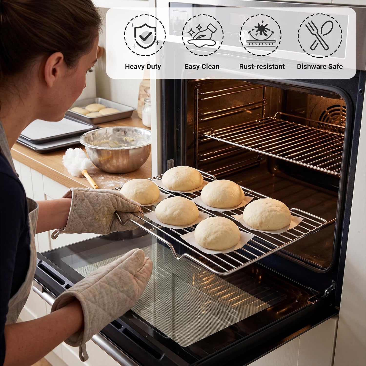 2 Pack Cooling Racks, 5L x 10. - Cooling Rack Wire 评论和价格