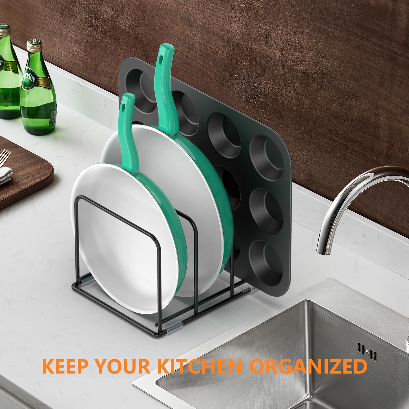 Pan Organizer Kitchen Cabinet  - Kitchen Cabinet Baking Organizer 评论和价格