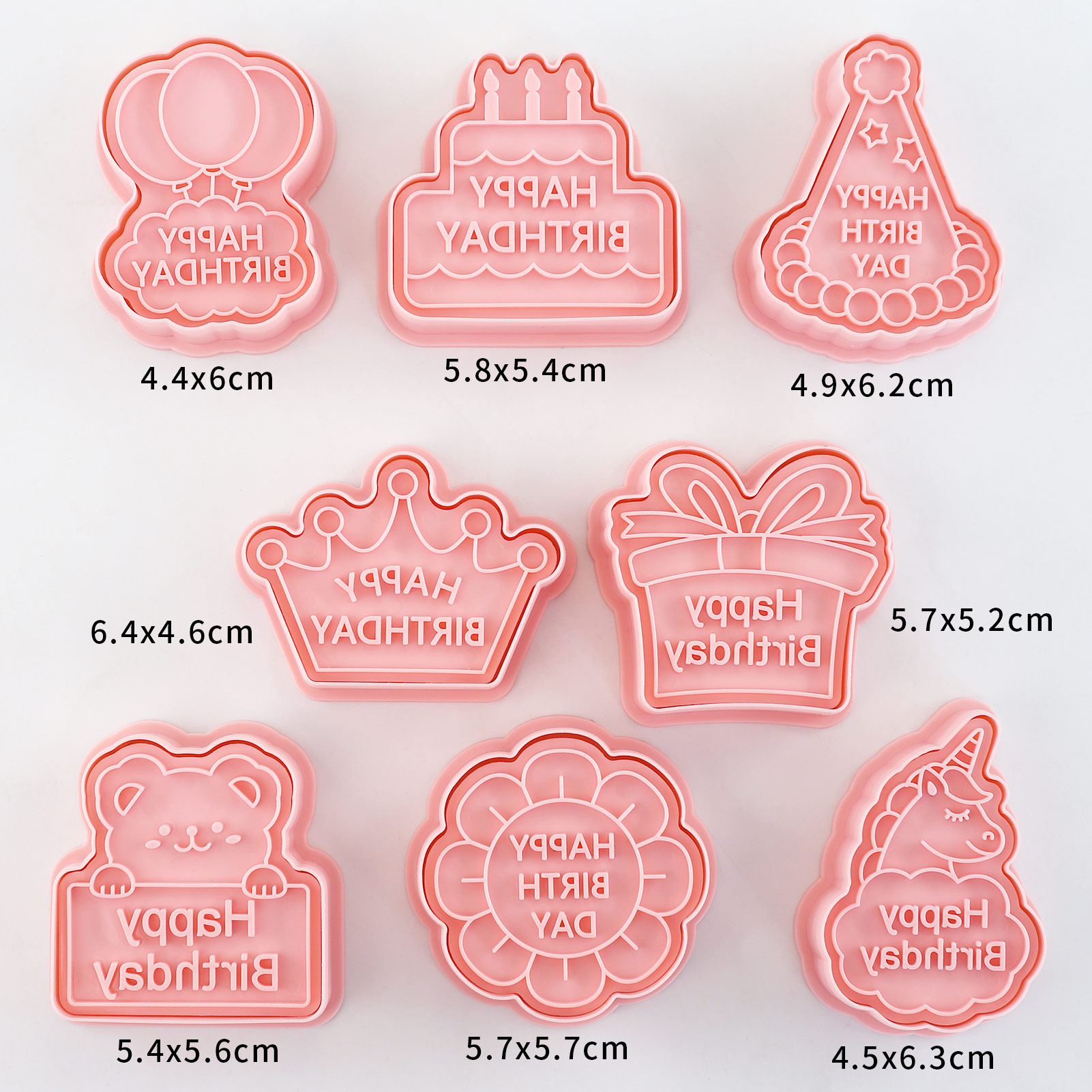 8pcs Happy Birthday Cookie Cut - Baking Kitchen Diy 评论和价格